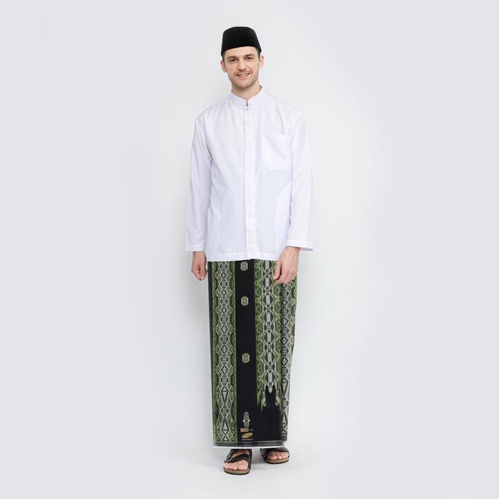 ASLI Sarung ATLAS Super Premium 970 A9 JGB Hitam Hijau 02 READY STOCK