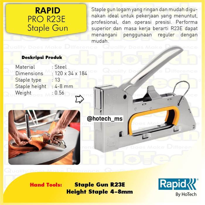 Steples Tembak Rapid Tacker R23 Original Rapid Pro Staple Gun
