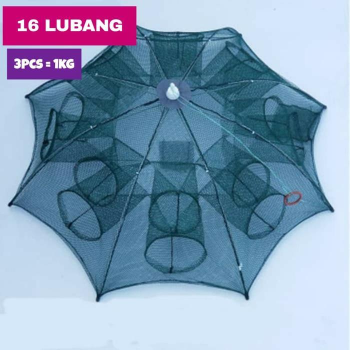 Jaring Ikan / Perangkap Ikan / Bubu Ikan Modern 16 Lubang Hexagonal
