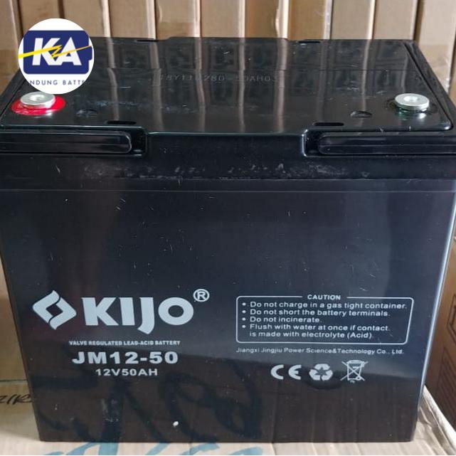 Cuci Gudang Aki Kering Battery Baterai Vrla Mf Kijo 12V 12 V 50Ah 50 Ah