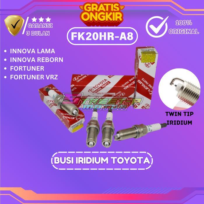 BUSI IRIDIUM ORIGINAL TOYOTA SEGEL HOLOGRAM INNOVA , INOVA , INNOVA REBORN , INOVA REBORN , FORTUNER