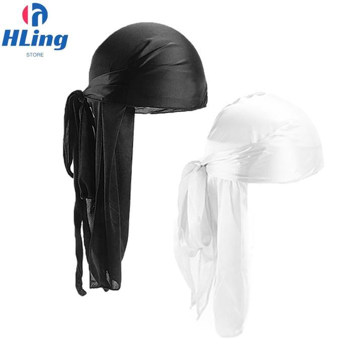 Durag Ikat Kepala Silk Durag Bandana Hip Hop Pirate Hat Bandana Aksesoris Rambut