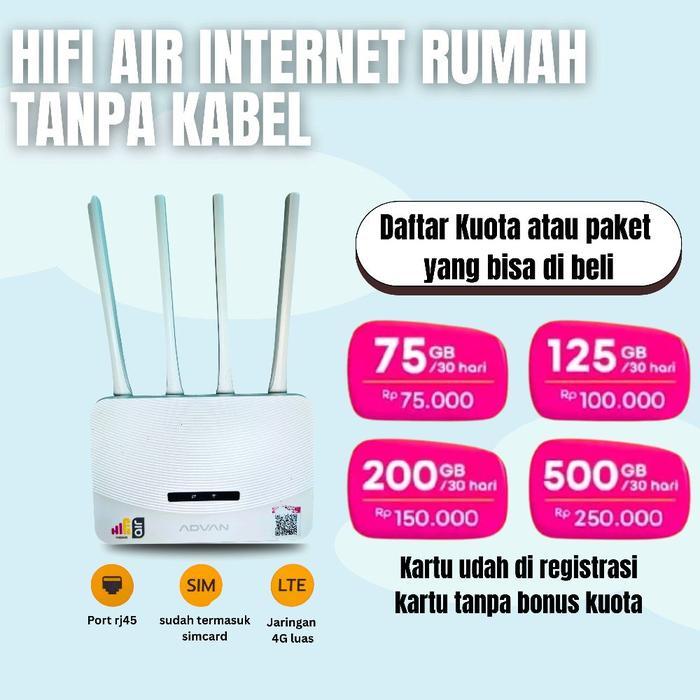 Terbaik Best Quality 100% Original Hifi Air Advan Modem Kartu Internet Murah