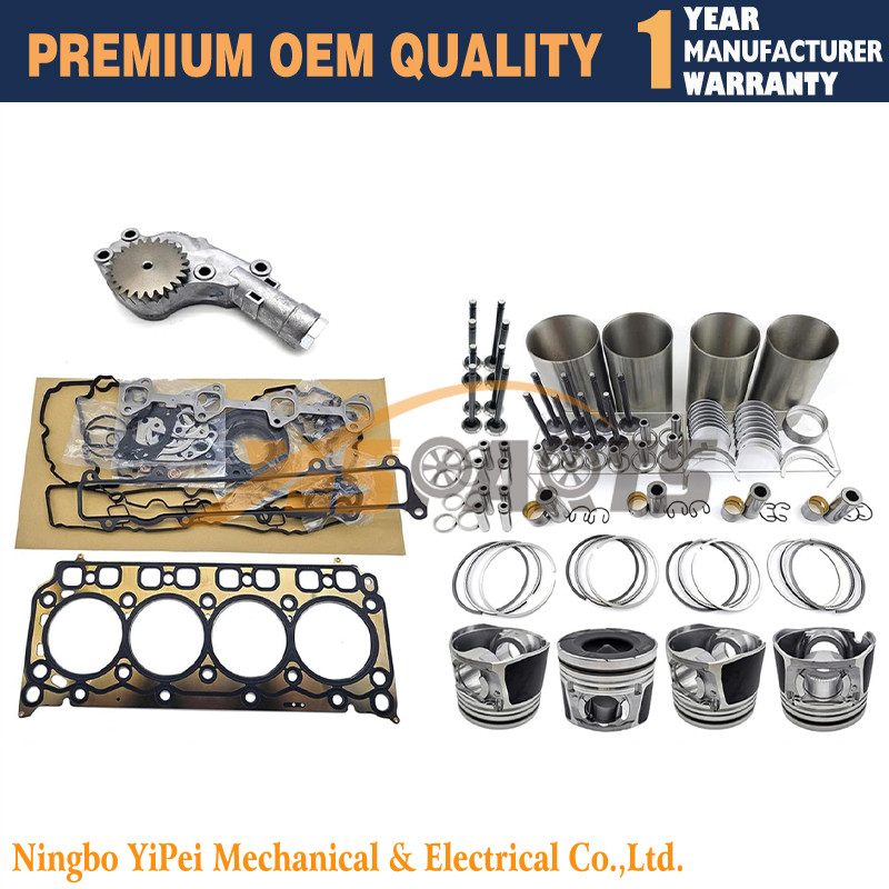3CX Overhaul Rebuild Kit for JCB Engine 444 Backhoe Loader 3CX 4CX Piston Rings Cylinder Liner Full