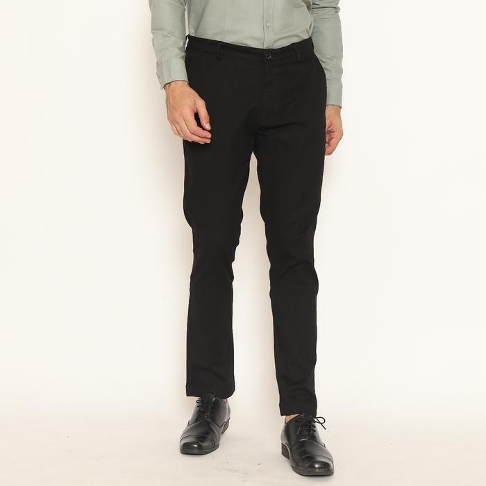 ORIGINAL Schoeller Celana Chino Pria Slim Fit Panjang Black, Navy Ravello READY STOCK