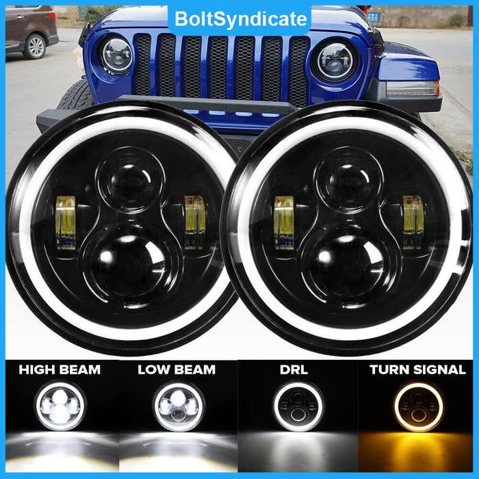 Lampu Led Projie Daymaker Putih Kuning Lampu Daymaker Projie Running Led 7 Inch Lampu Utama Projie