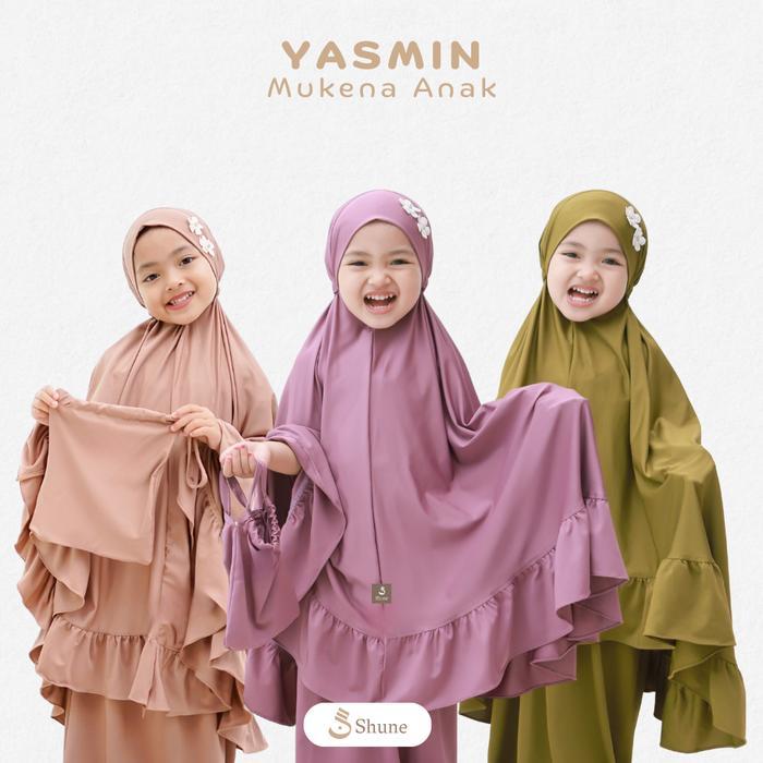 TERMURAH Yasmin Shune Mukena Anak Jersey Zoya Premium Polos Mukena Anak Basic Polos READY STOCK
