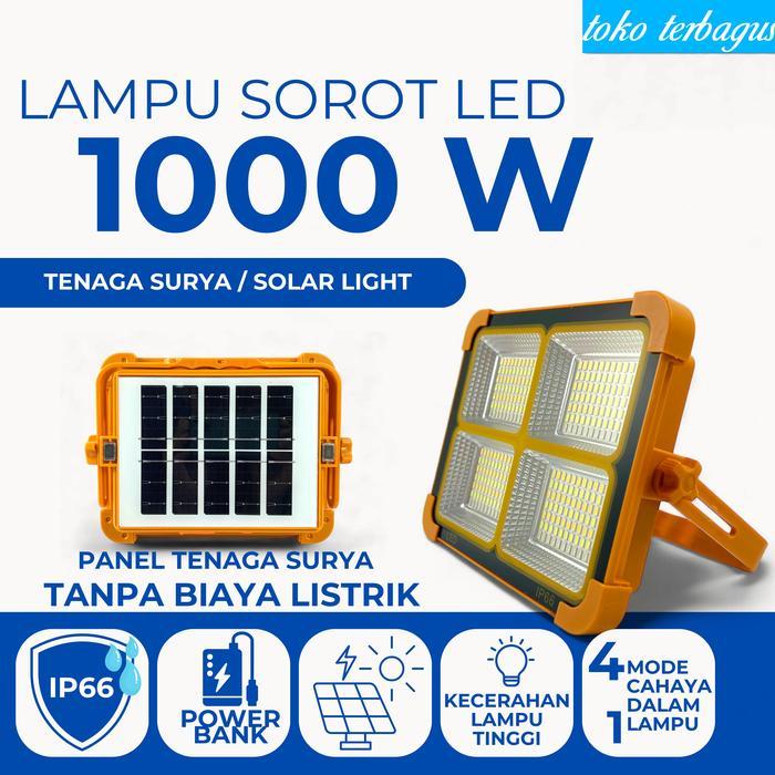 COD Lampu Solar Tenaga Surya Solar Cell Solar Panel 500 1000 2000 Watt Camping Tenaga Matahari