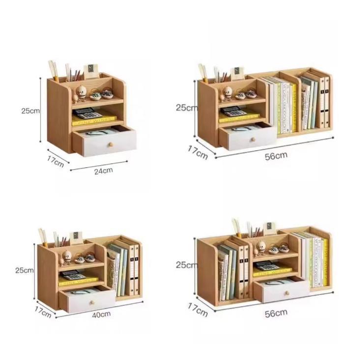 Highline Meja Rak Rak Buku Multifungsi Rak Organizer Meja