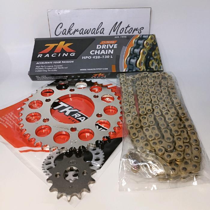 Gear Set Tk 428 Vixion Old / Vixion New / Mx King & Rantai Tk O Ring