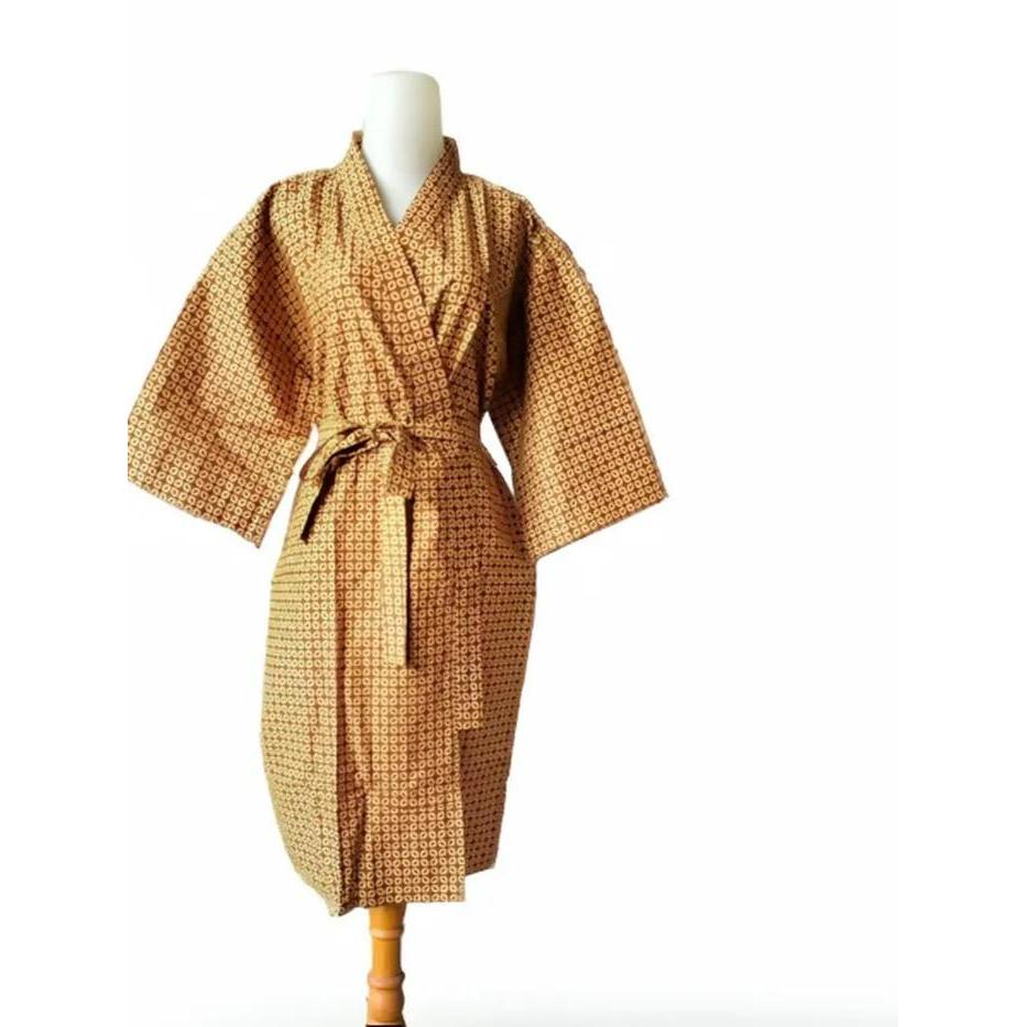 Best Seller Kimono Batik Jawa Katun Premium Baju Tidur Pria Wanita Katun Panjang 100Cm Original