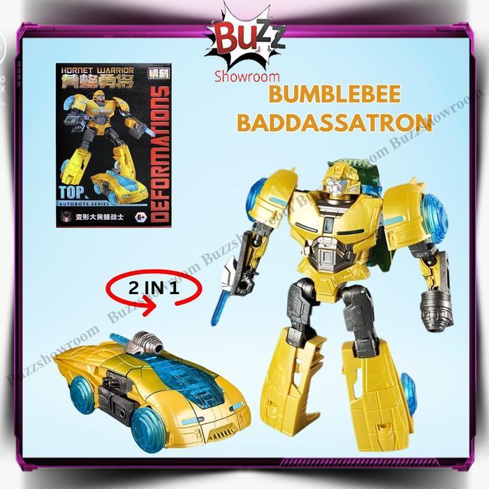 Ready Transformers Deformation Figure Robot Bumblebee Baddassatron Hornet Warrior JK-09