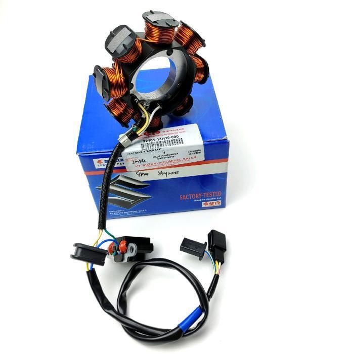Ready Suzuki Spul Stator Assy Skywave 125 Original SGP 32101-13H10-000 untuk Motor Suzuki Skywave