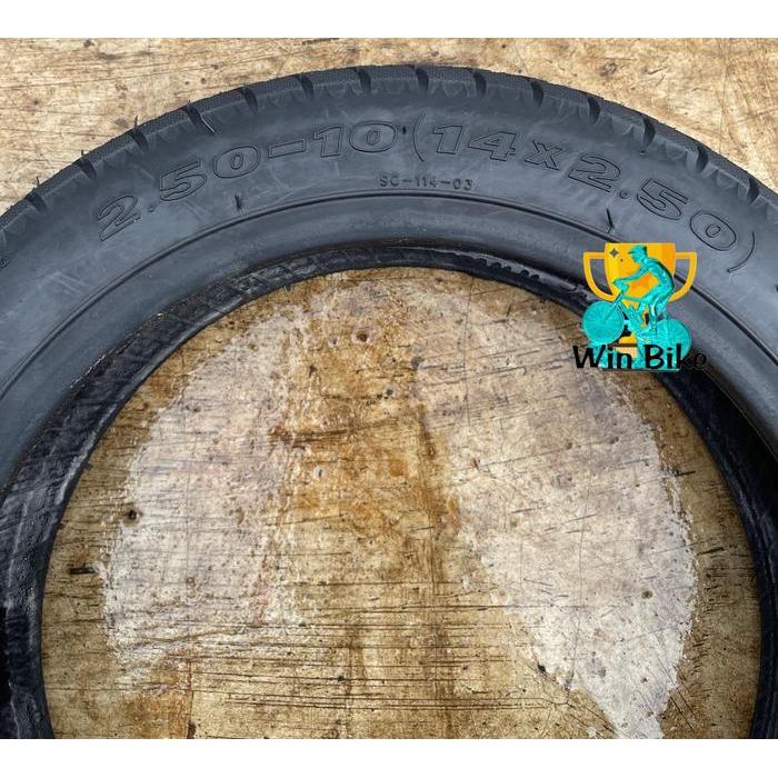 Ban Luar Sepeda Listrik Tubeless Swallow 14 X 2.50 / 2.50 - 10 Sc-114 Tubeless New Product Good