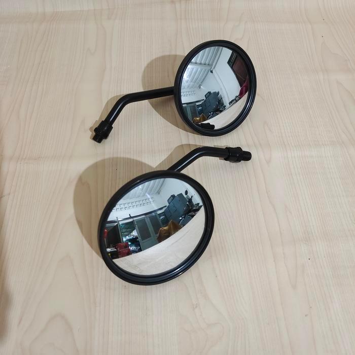 DISKON SPION CUSTOM BULAT KECIL CEMBUNG HITAM PENDEK YAMAHA XSR 155