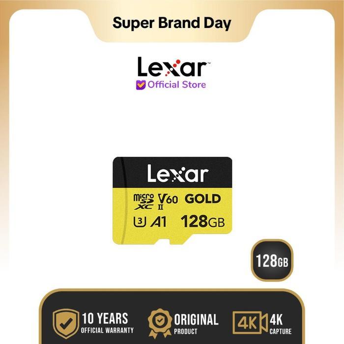 Lexar Gold MicroSDXC UHS-II V60 128GB - micro SD 128 GB