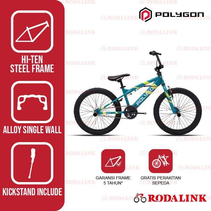 Polygon Sepeda Anak BMX Hustle - Hijau
