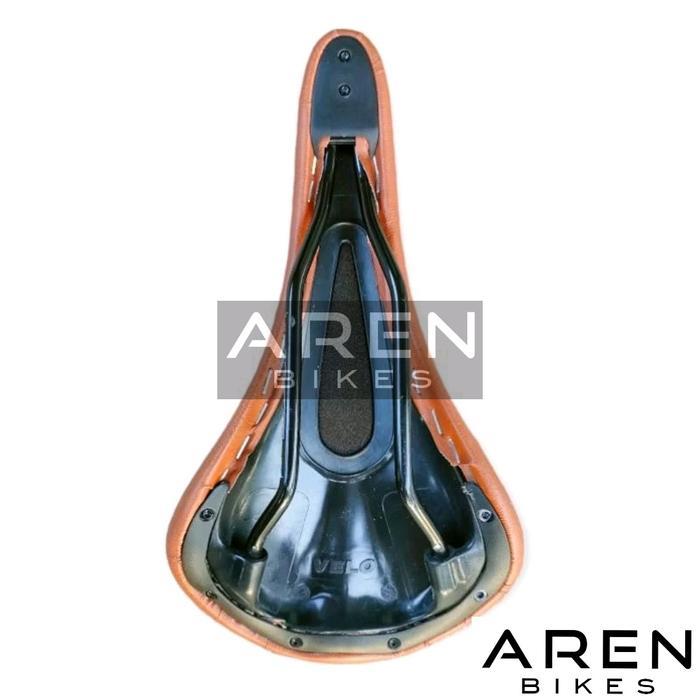 SADEL SEPEDA VELO KLASIK VINTAGE COKLAT SEDEL SADDLE JADUL JOK SEPEDA FEDERAL MTB LIPAT SELI NION