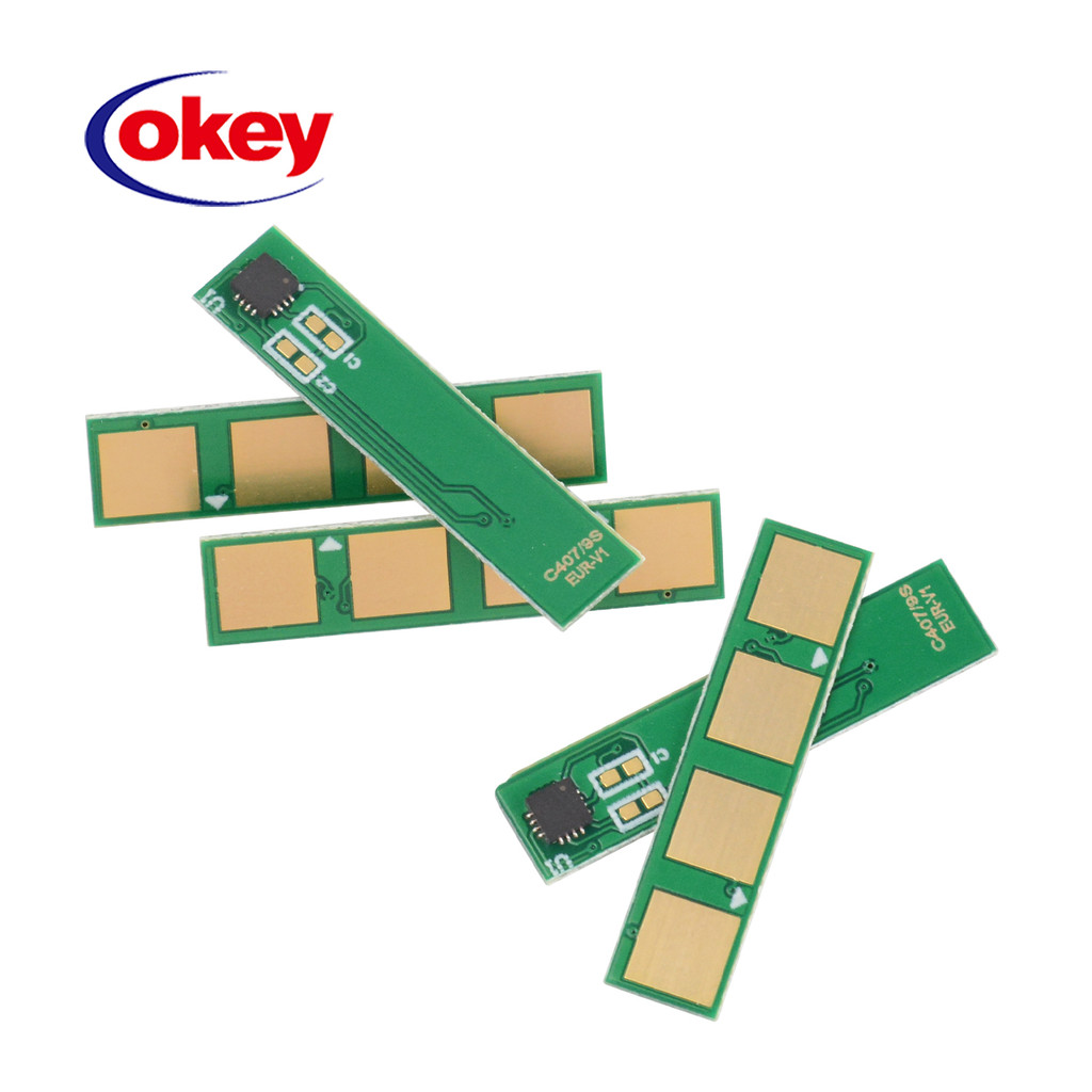 4pcs CLT-K407S CLT-407s Toner Chip For Samsung CLP 320 325 CLP320 CLP325 CLX 3180 3185 CLX3185