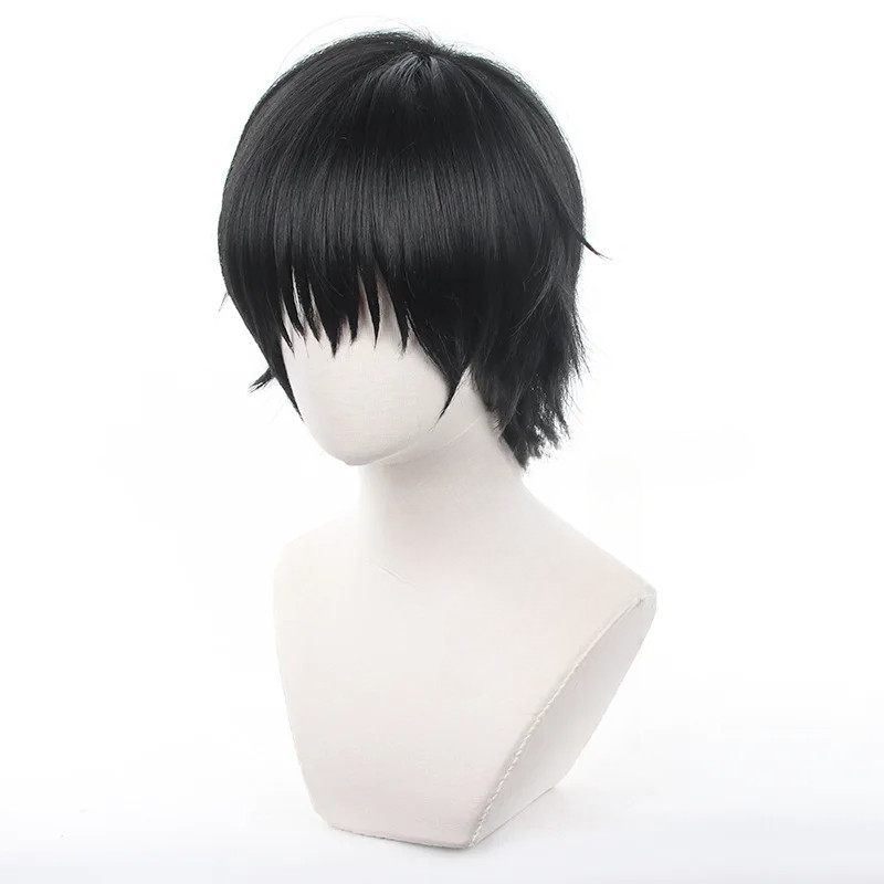 Anime Jujutsu Fushiguro Toji Cosplay Synthetic Wig Short Black Hair For Men Costumes Wigs