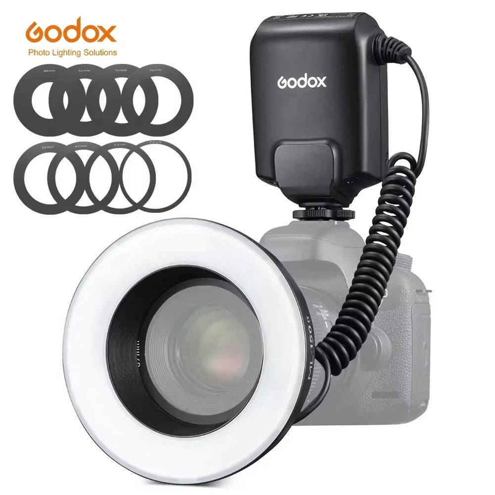 Godox ML-150II ML150II Macro Ring Speedlite Flash Light For Canon Nikon Pentax Sony Olympus DSLR