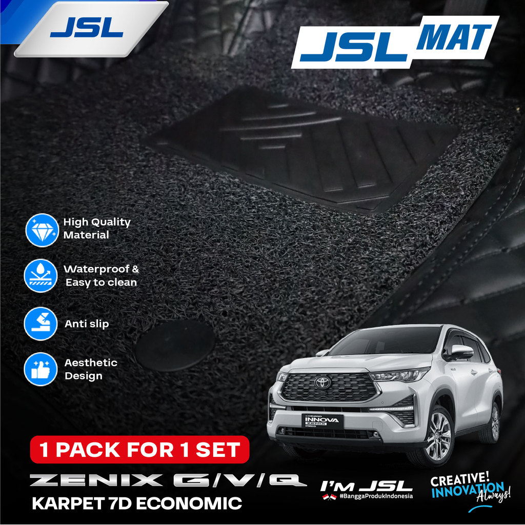 Karpet 7D Economic JSL Innova Zenix Black
