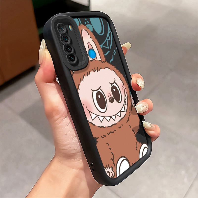 Casing Hp untuk Xiaomi Redmi Note 8 Note 8T Case Casing Raksasa Plush pola Cesing HP Kasing mata lan