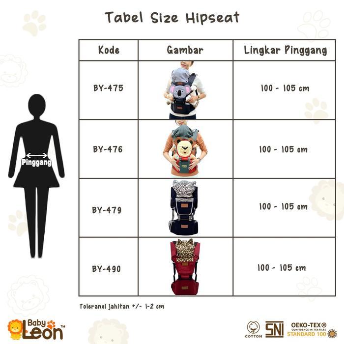 BABY LEON Gendongan Hipseat Bayi Baby Carrier Gendongan Duduk BY-479