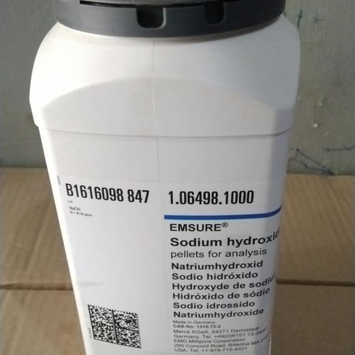 NAOH MERCK 1KG. SODIUM HYDROXIDE MERCK 1KG. NAOH 1KG MERCK