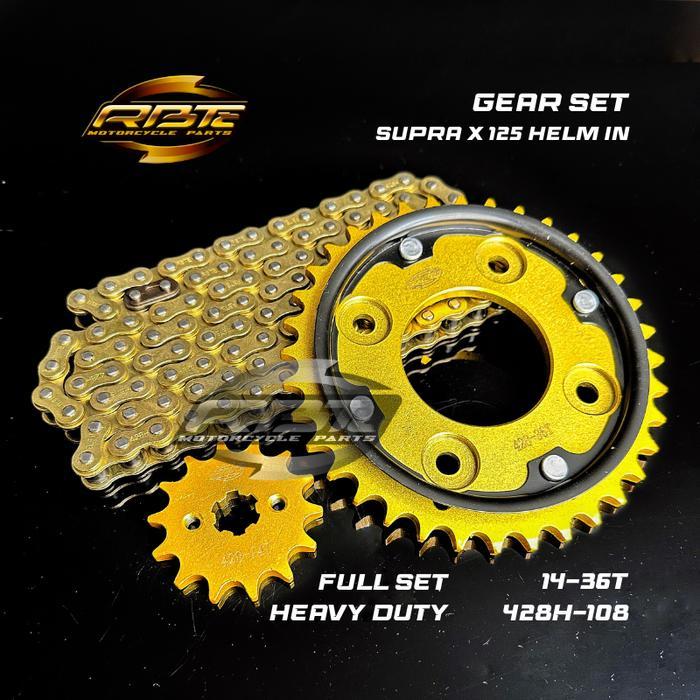 Gear Gir Set Paket Supra X 125 Helm In 36T 38T 428H