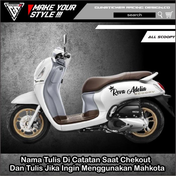 JTTOP STICKER CUTTING NAMA MOTOR SCOOPY
