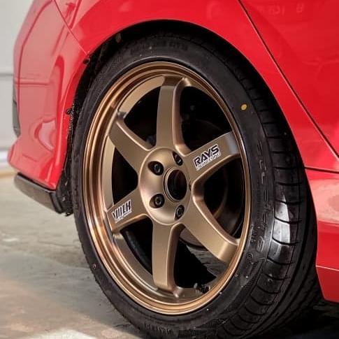 Stiker velg Volk Rays TE37 OG print transparan