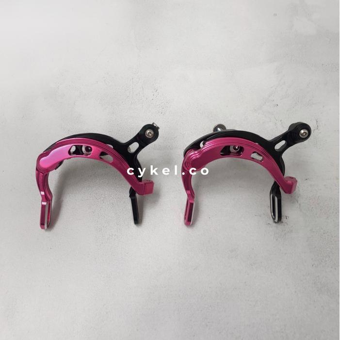 Aceoffix C Brake U Brake Caliper Pink Black Folding Bike 3Sixty Brompt