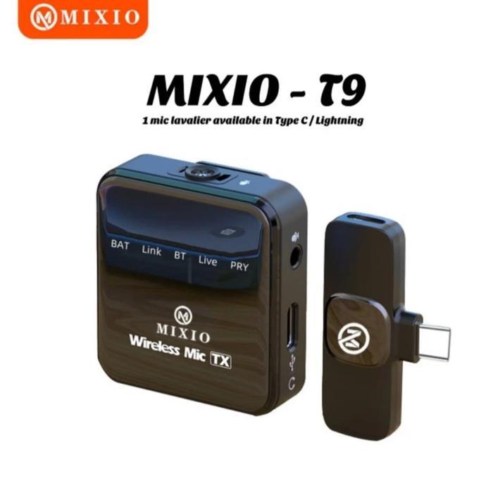 MIXIO-T9 Wireless Microphone Professional Mikrofon Lavalier HP