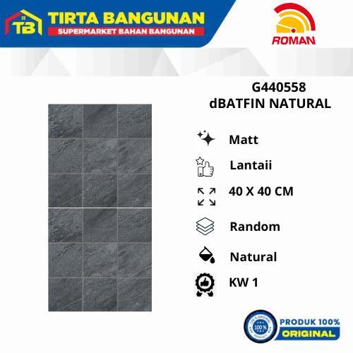 ROMAN KERAMIK 40 X 40 CM FLOOR TILE G440558 dBAFFIN NATURAL KERAMIK LANTAI KW 1