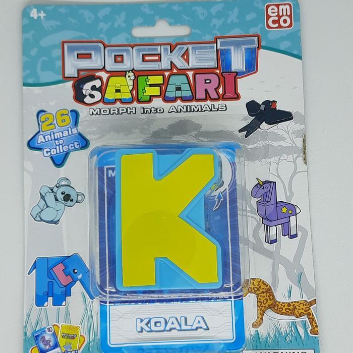 Emco Pocket Safari Mainan alphabet Hewan Huruf K-T