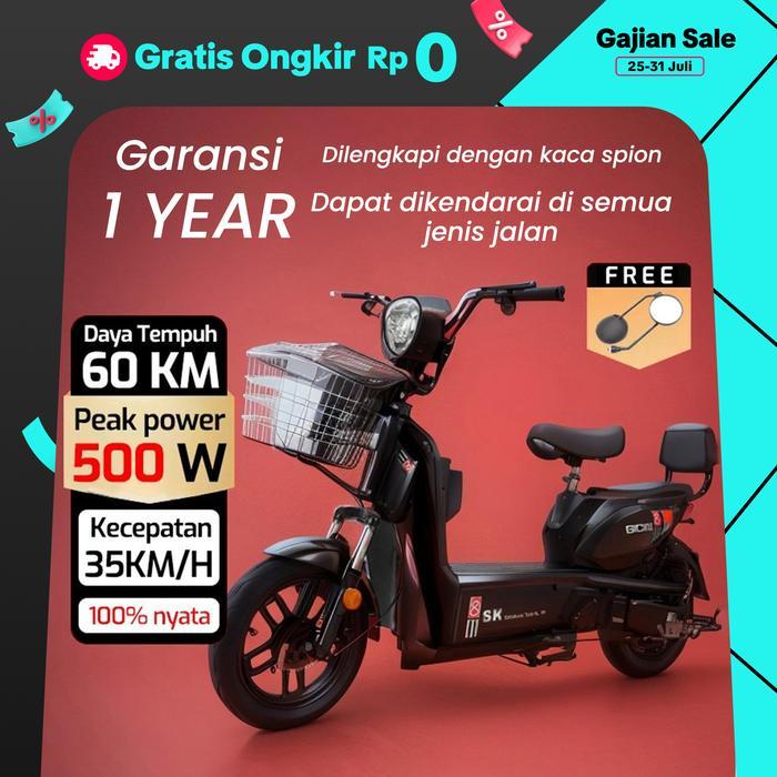 terlaris, best seller Sepeda Listrik / Sepeda Motor Listrik 48V12A / Sepeda Listrik Dewasa / Sepeda