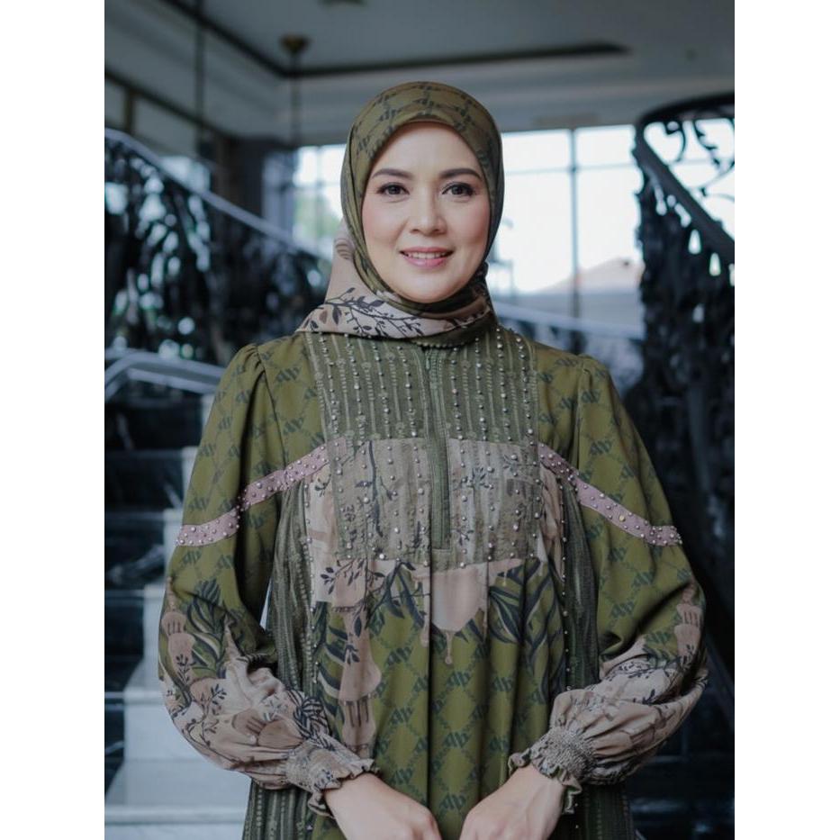 Best Seller Alcavella - Mayeeshaa Dress Baju Gamis Wanita Muslim Maxi Airflow Original