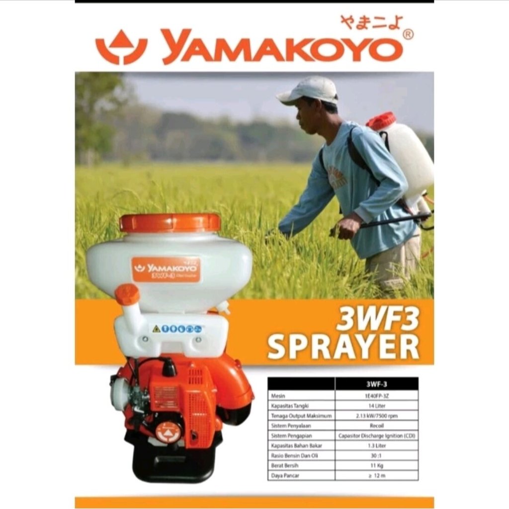SPRAYER BENSIN TU26 YAMAKOYO 20LITER


Nama Barang : SPRAYER BENSIN TU-26 - YAMAKOYO TU 26 - TANKI 2