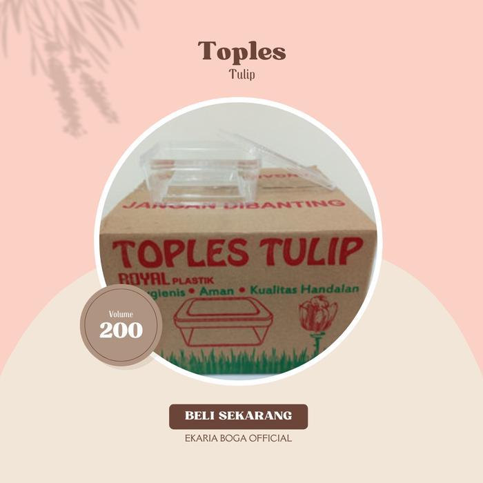 TOPLES TOPLES KUE KERING BULAT ROYAL PLASTIK TOPLES TULIP 200G