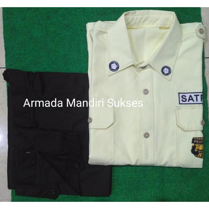 Seragam PDH Satpam Warna - Seragam PDH Satpam Krem