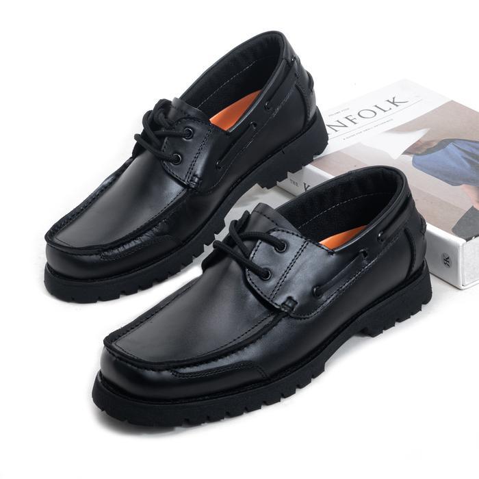 Fladeo Footwear - Sepatu Pantofel Pria Kulit Asli Sepatu Pantofel Formal Casual Boat Shoes Arcelio