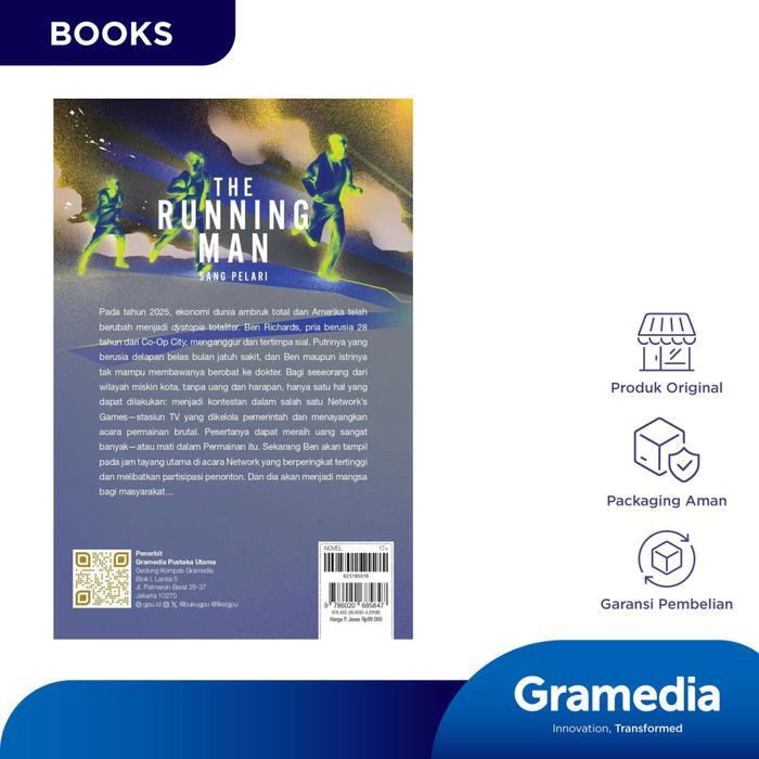 Gramedia Buku Novel Sang Pelari (The Running Man) (Stephen King)
