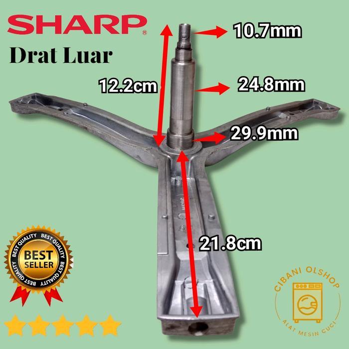 Ready Spider Segitiga Mesin Cuci Sharp ESFL-1072B esfl 1072b Drat Luar