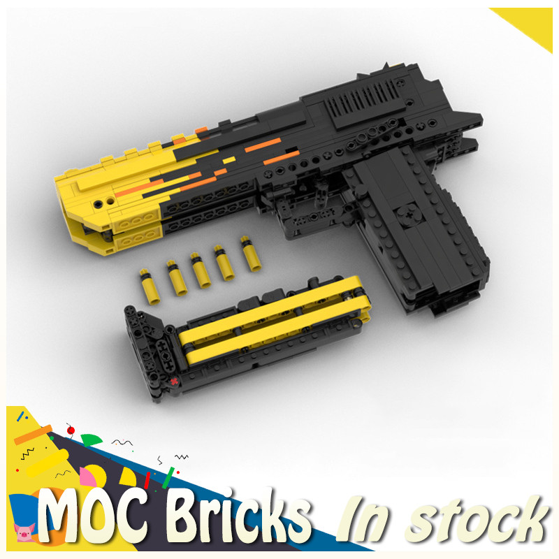 New Building Blocks Bricks Moc Gun Csgo Two Simov Assembled Adult Difficult Shoot Desert Eagle Toys