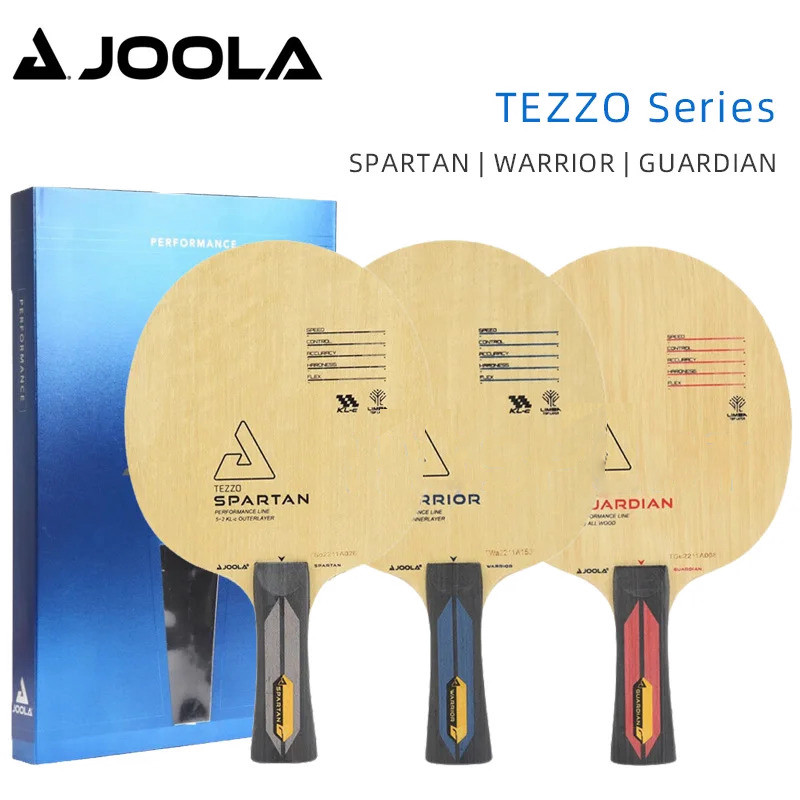 JOOLA TEZZO Series Table Tennis Blade WARRIOR SPARTAN GUARDIAN 7-Ply Ping Pong Blade with Original B