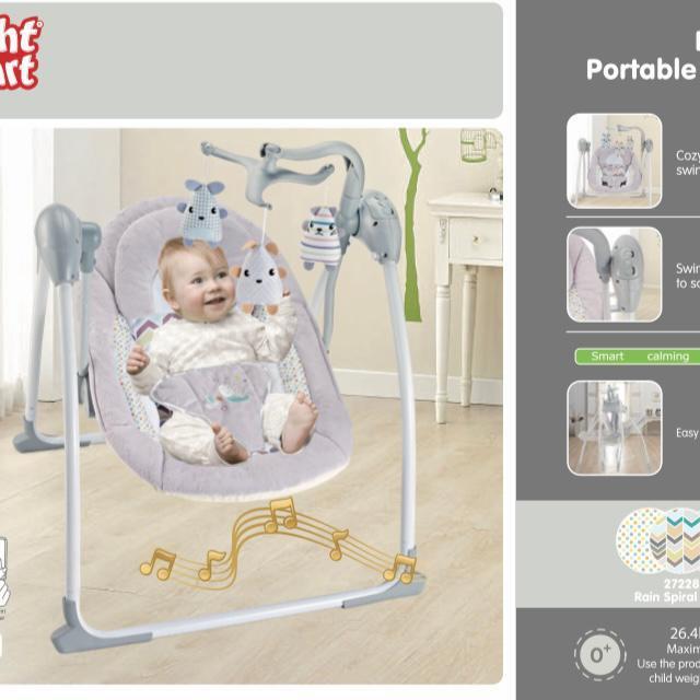 Deluxe Portable Swing Right Start /Kursi ayun otomatis baby