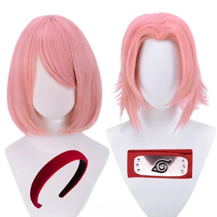 High Quality Anime Har Sakura Cosplay Wig Heat Resistant Synthetic Hair Anime Cosplay Wigs