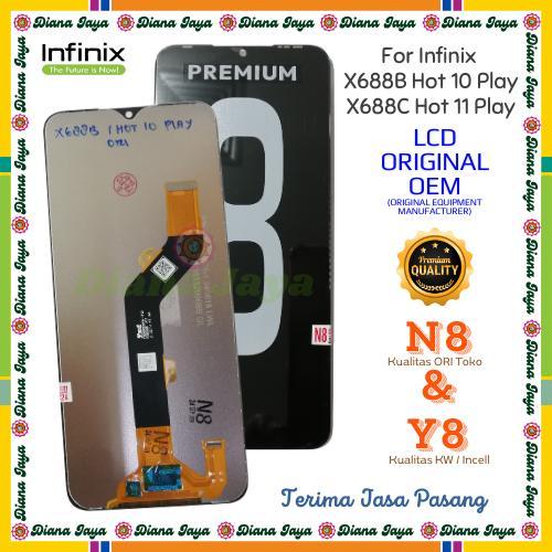Lcd Touchscreen Infinix X688 Hot 10 Play / Infinix X688C Hot 11 Play Ori