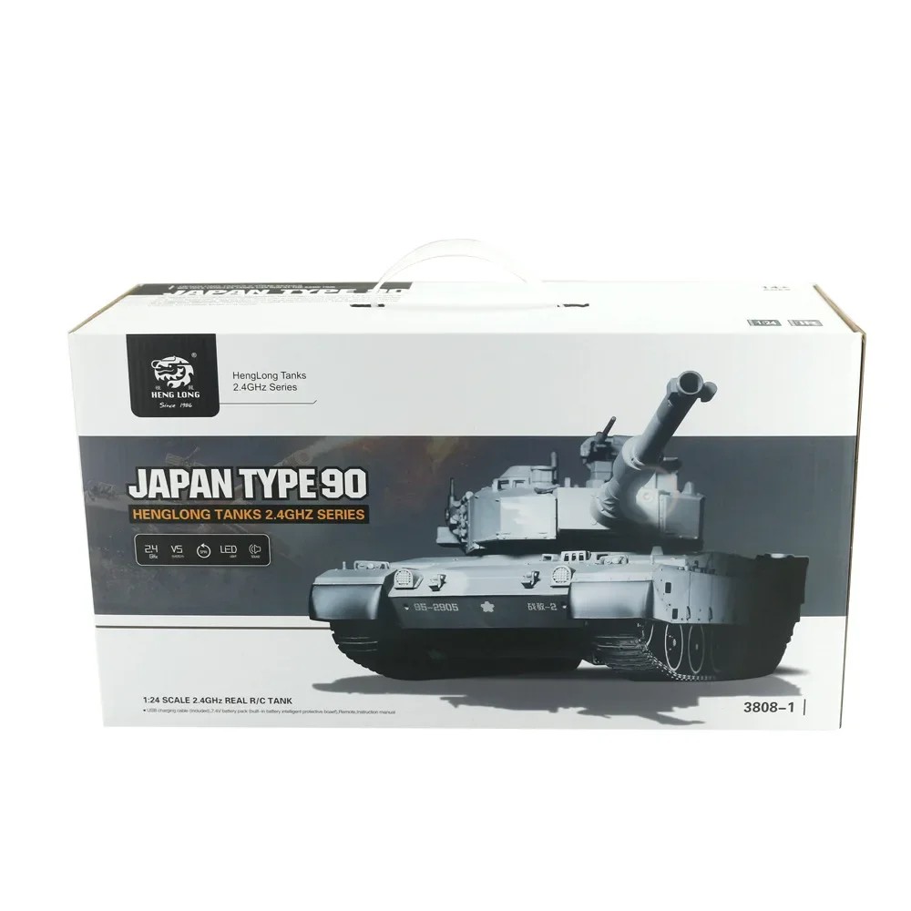 Henglong 1/24 Scale Abrams M1A2 Us Battle Tanks Rc Airsoft Panzer El Remote Control Military Vehicle